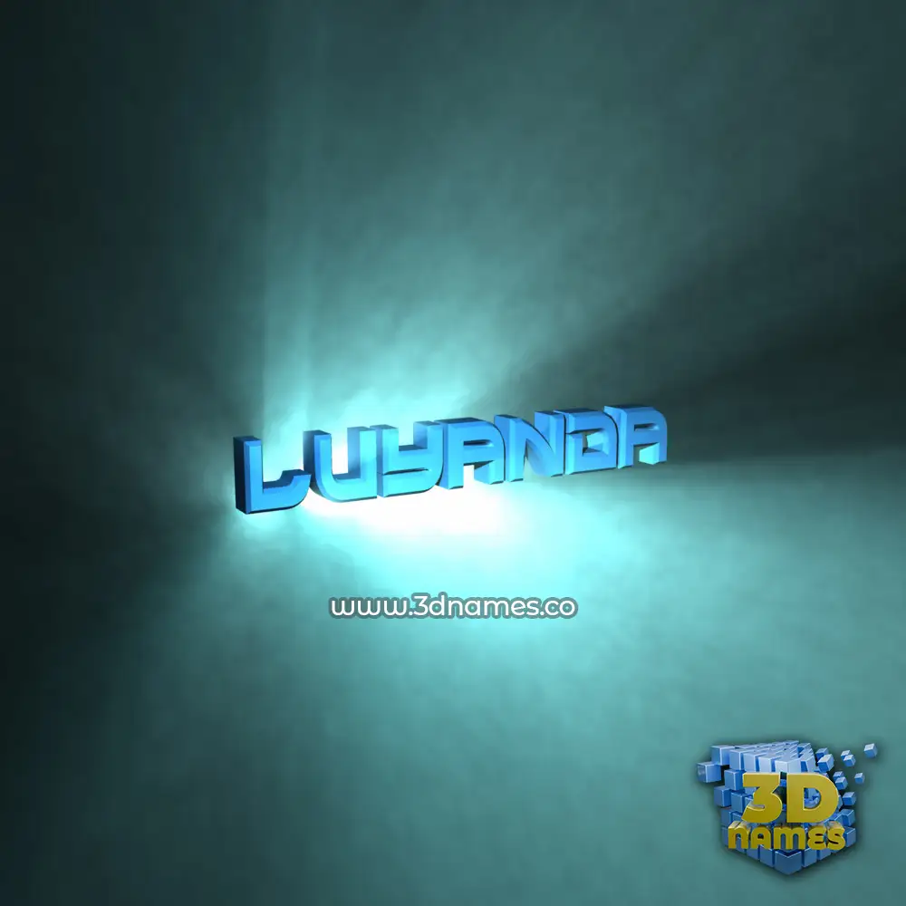 luyanda in Light Shine style - 3D name wallpaper