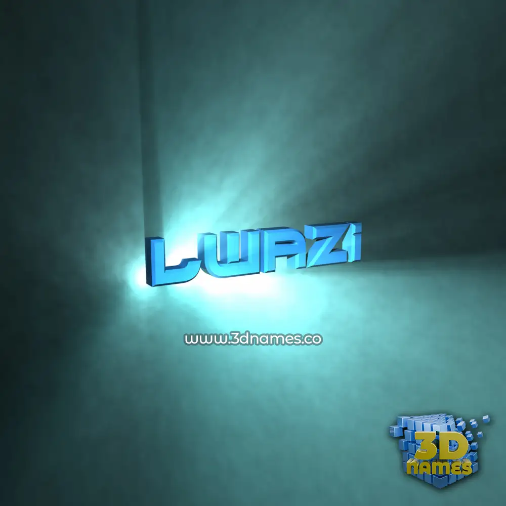 lwazi in Light Shine style - 3D name wallpaper