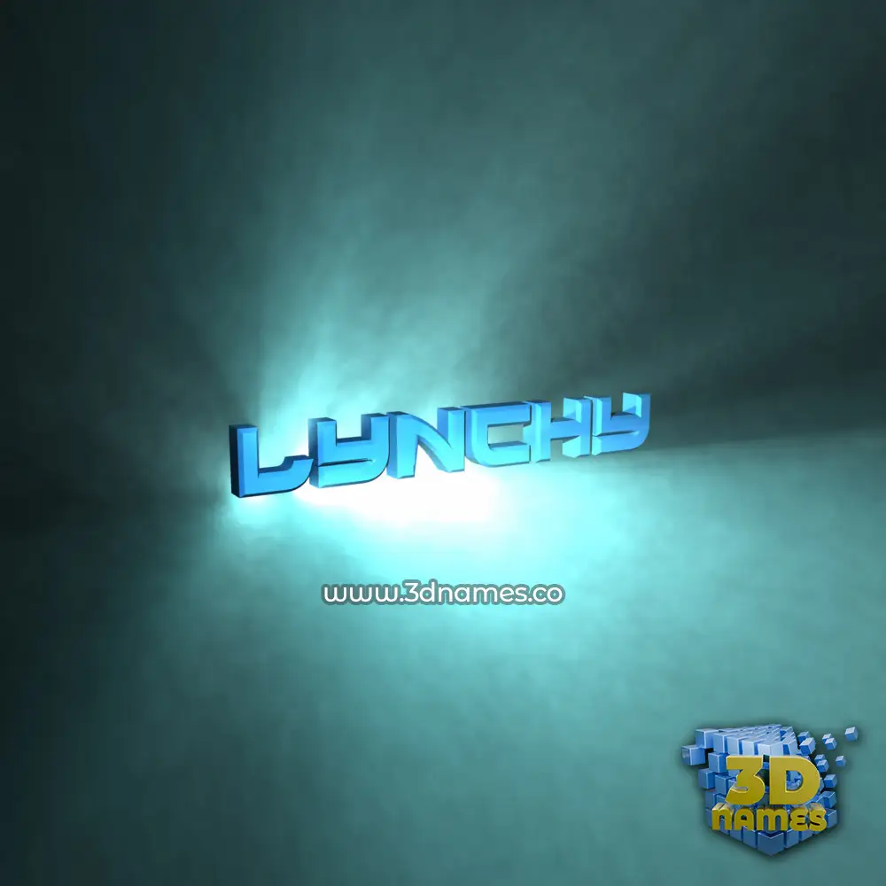 lynchy in Light Shine style - 3D name wallpaper