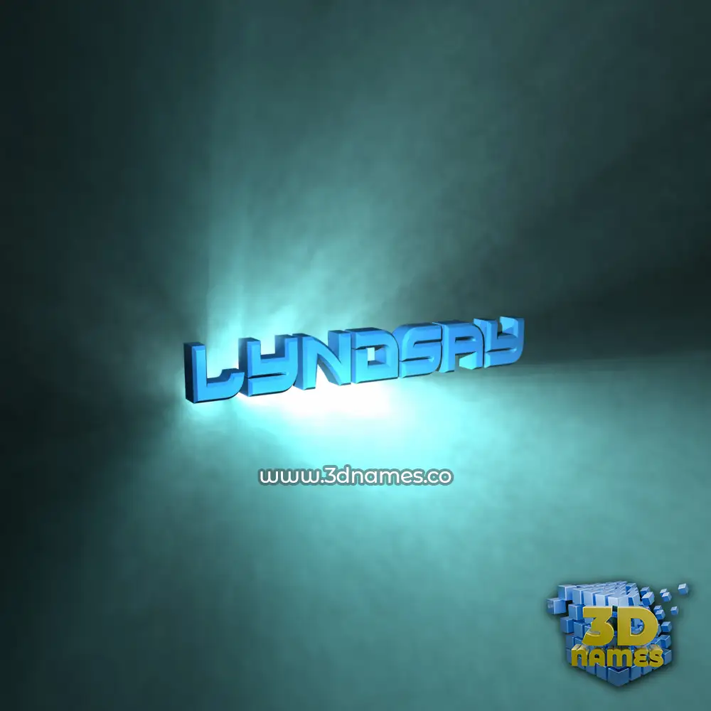 lyndsay in Light Shine style - 3D name wallpaper