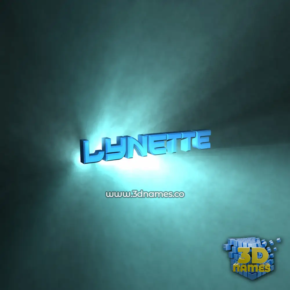 lynette in Light Shine style - 3D name wallpaper