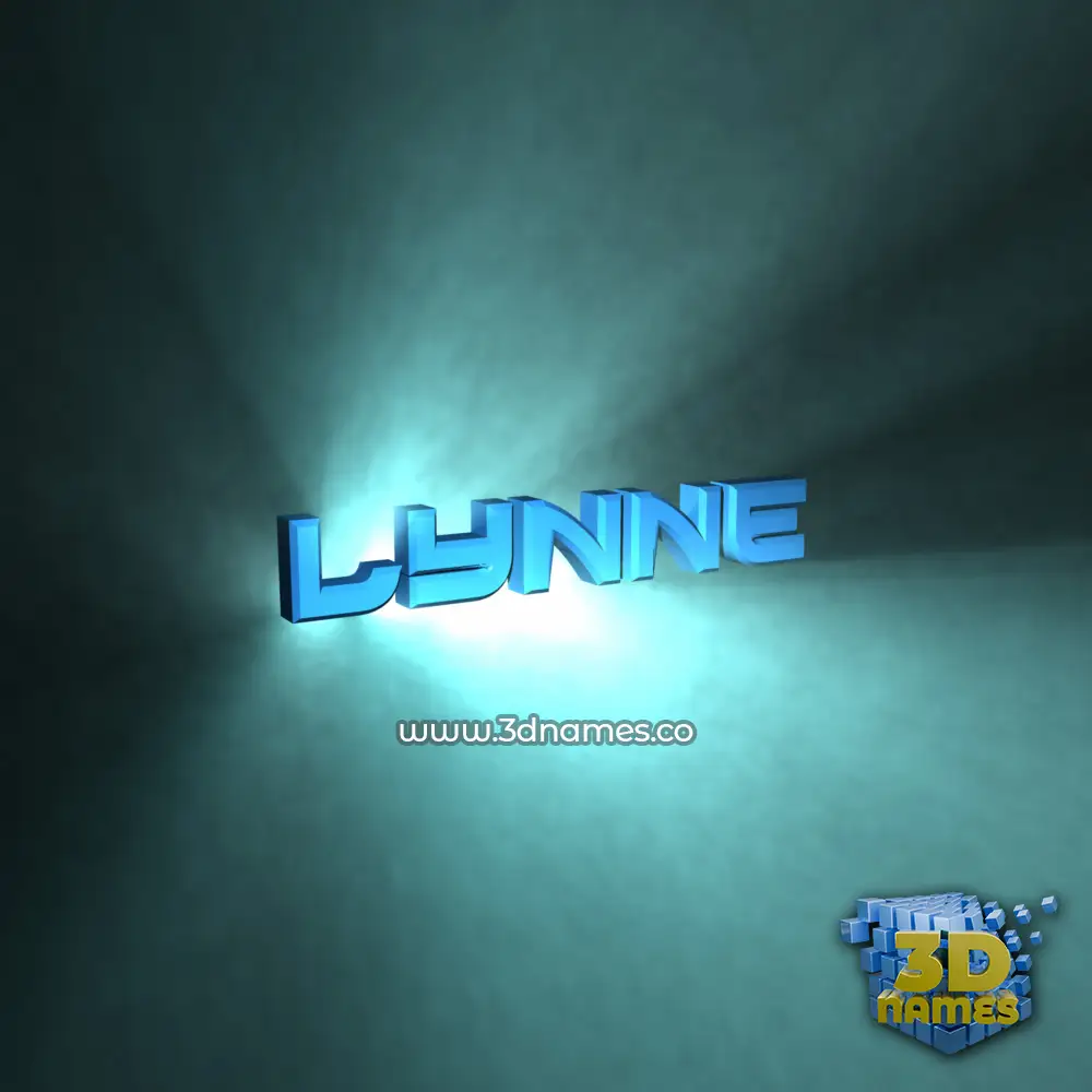 lynne in Light Shine style - 3D name wallpaper