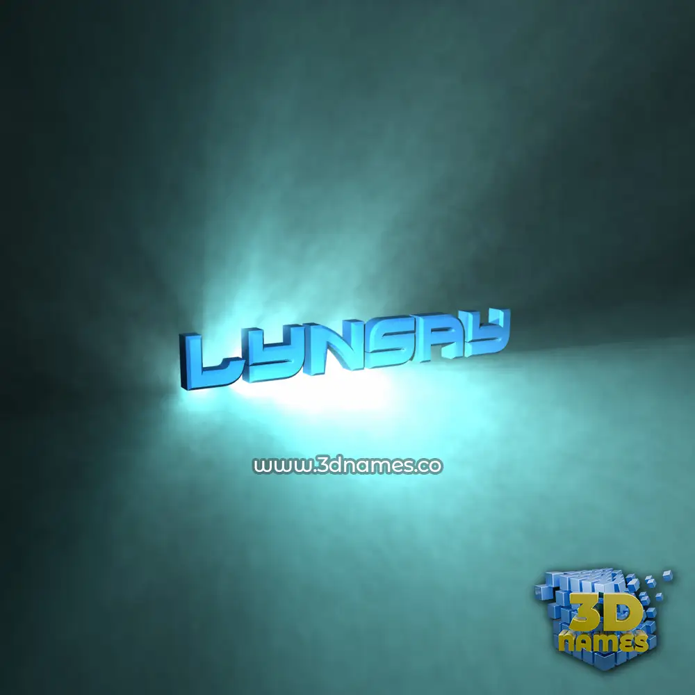 lynsay in Light Shine style - 3D name wallpaper