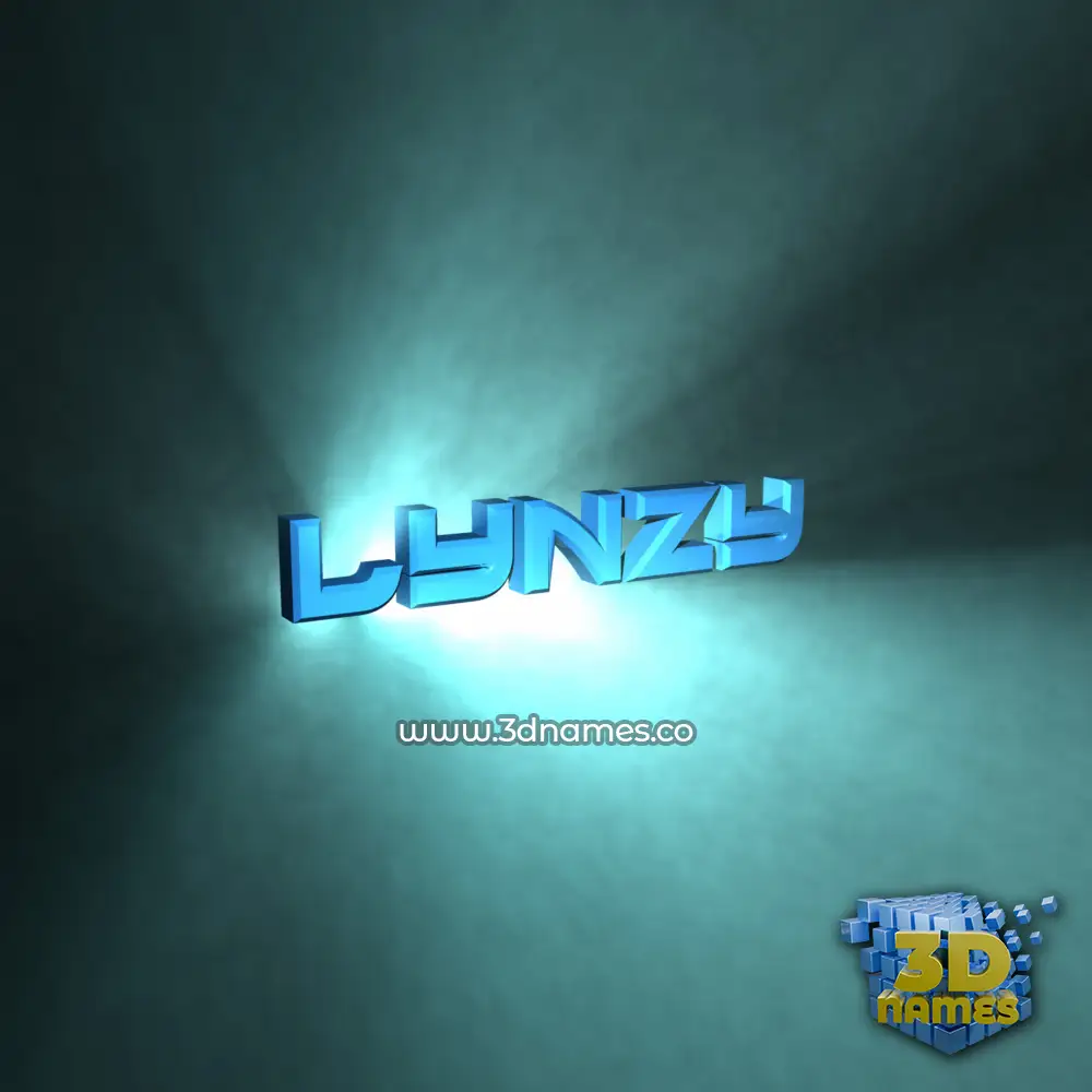 lynzy in Light Shine style - 3D name wallpaper