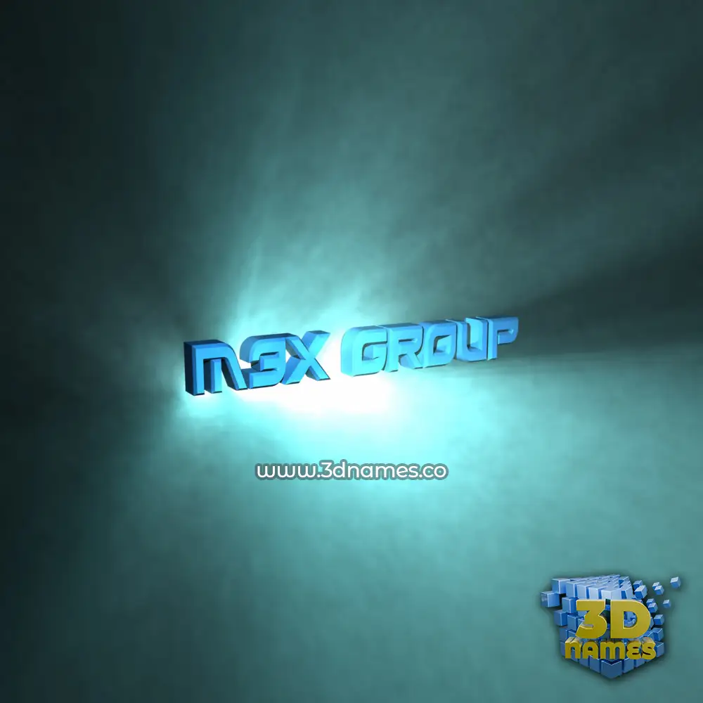 m3x group in Light Shine style - 3D name wallpaper