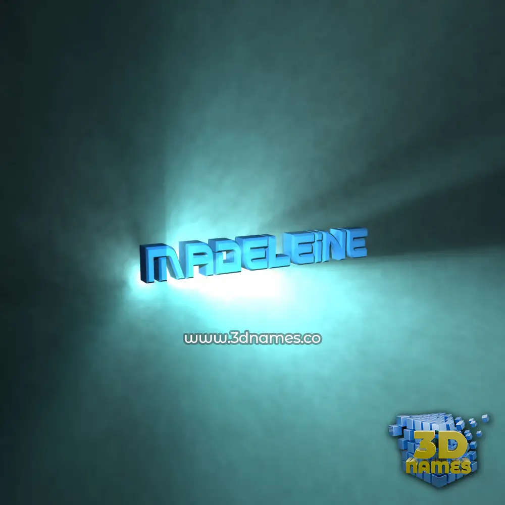 madeleine in Light Shine style - 3D name wallpaper