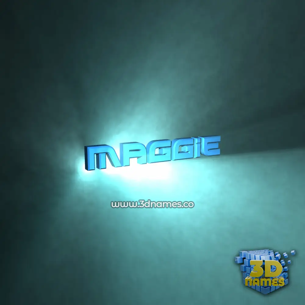 maggie in Light Shine style - 3D name wallpaper