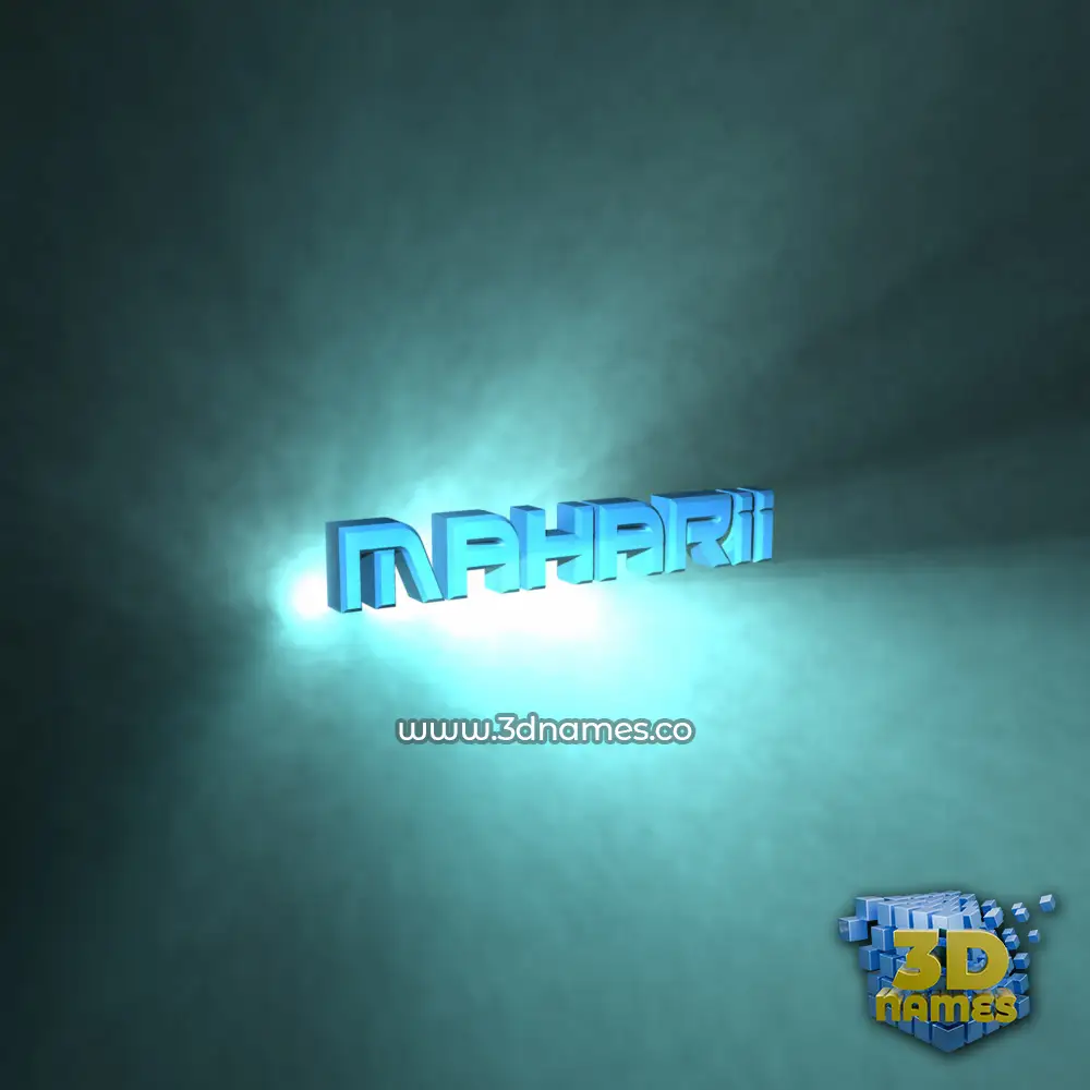 maharii in Light Shine style - 3D name wallpaper