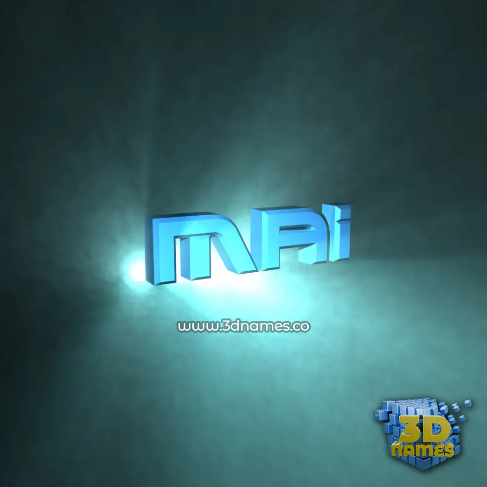 mai in Light Shine style - 3D name wallpaper