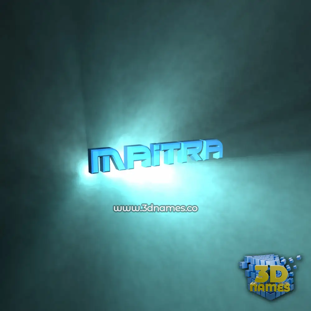 maitra in Light Shine style - 3D name wallpaper