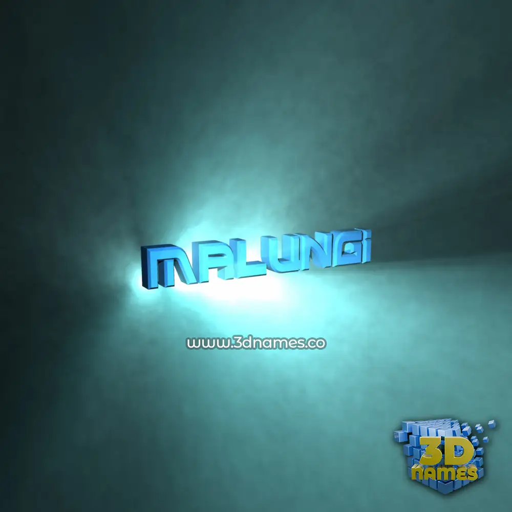 malungi in Light Shine style - 3D name wallpaper