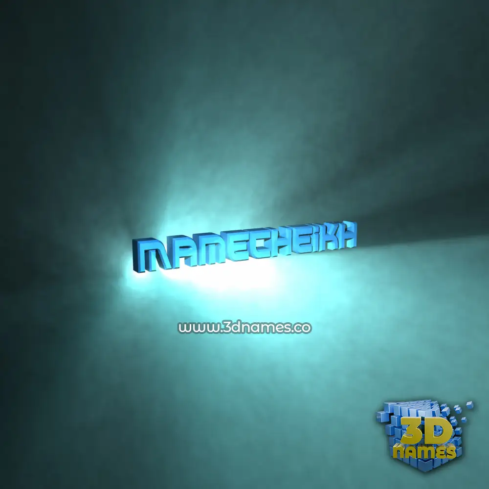 mamecheikh in Light Shine style - 3D name wallpaper