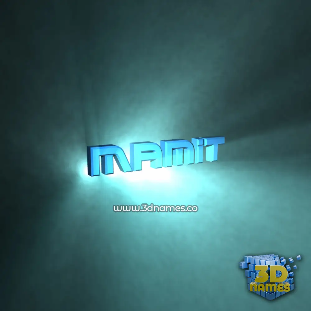 mamit in Light Shine style - 3D name wallpaper