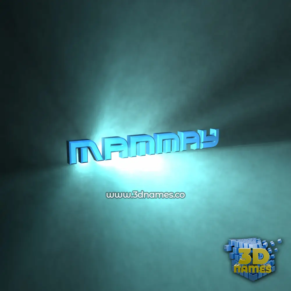 mammay in Light Shine style - 3D name wallpaper