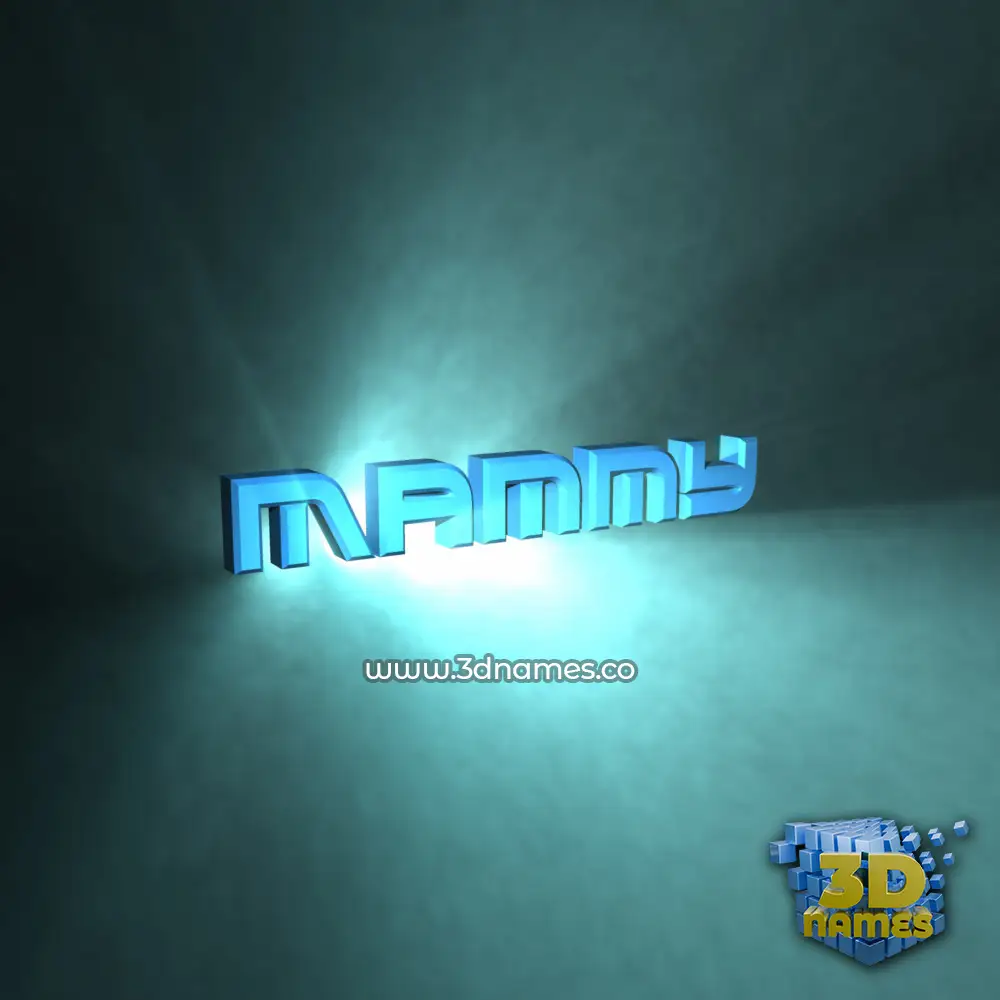 mammy in Light Shine style - 3D name wallpaper