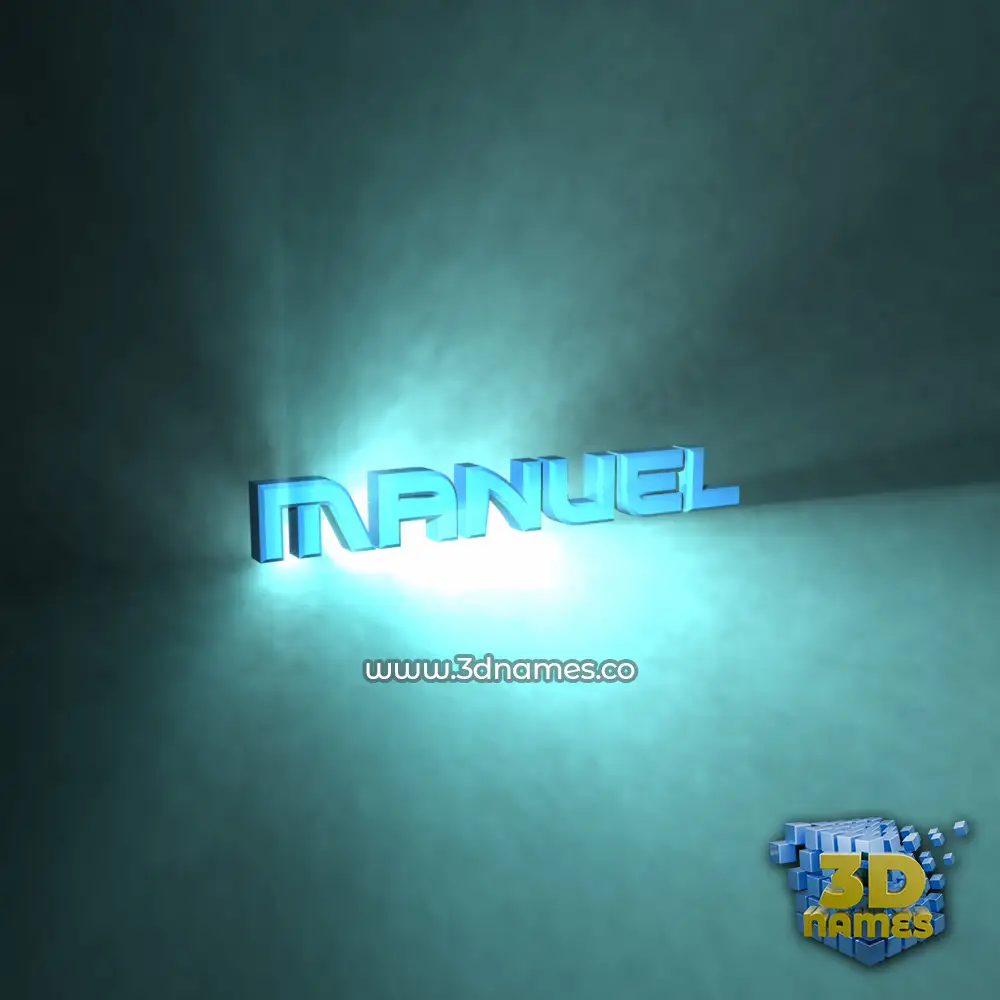 manuel in Light Shine style - 3D name wallpaper