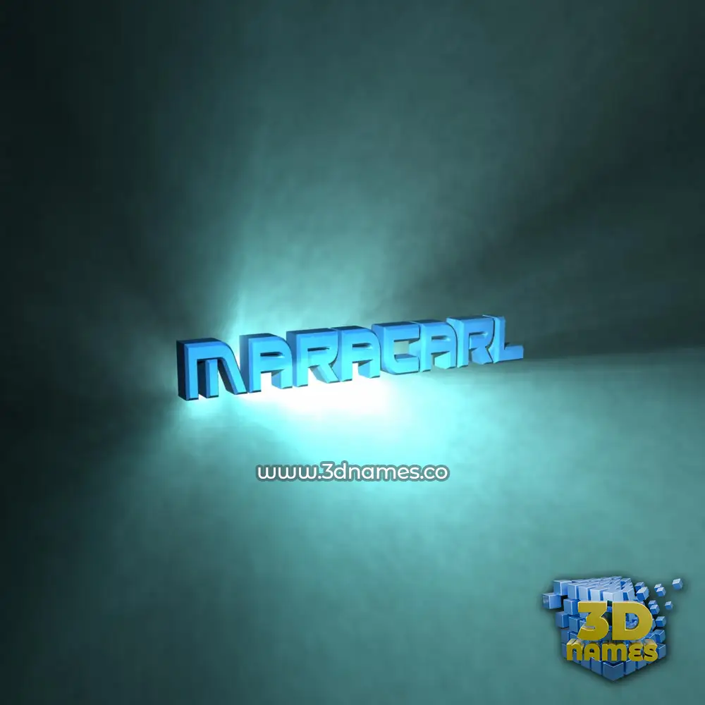 maracarl in Light Shine style - 3D name wallpaper