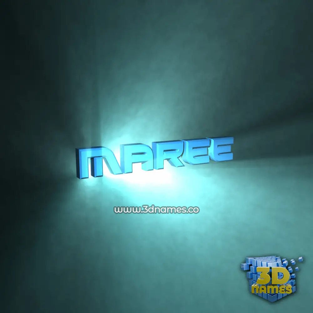 maree in Light Shine style - 3D name wallpaper