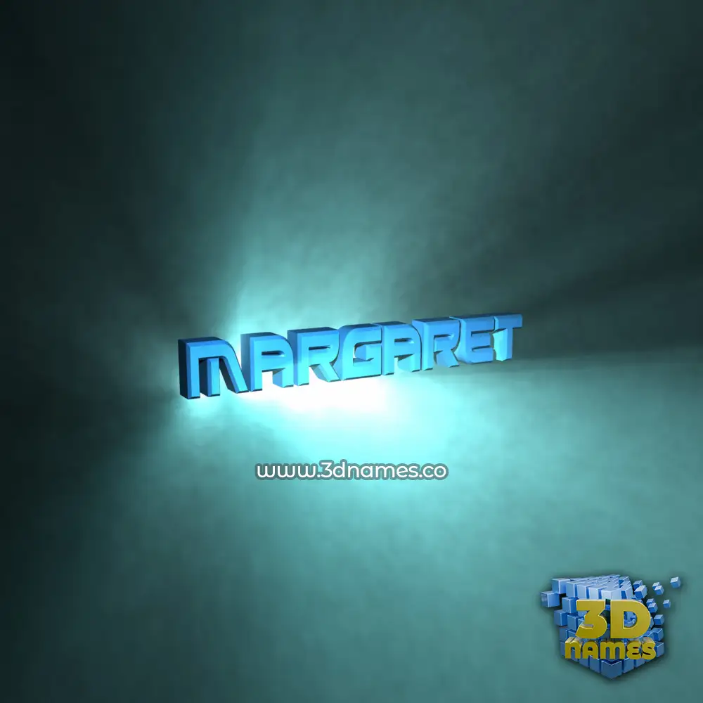 margaret in Light Shine style - 3D name wallpaper