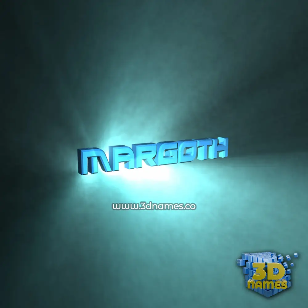 margoth in Light Shine style - 3D name wallpaper