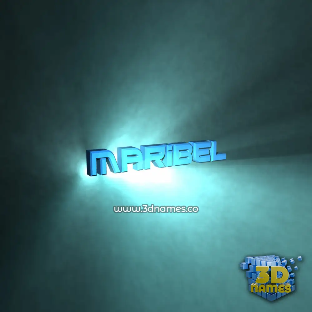 maribel in Light Shine style - 3D name wallpaper