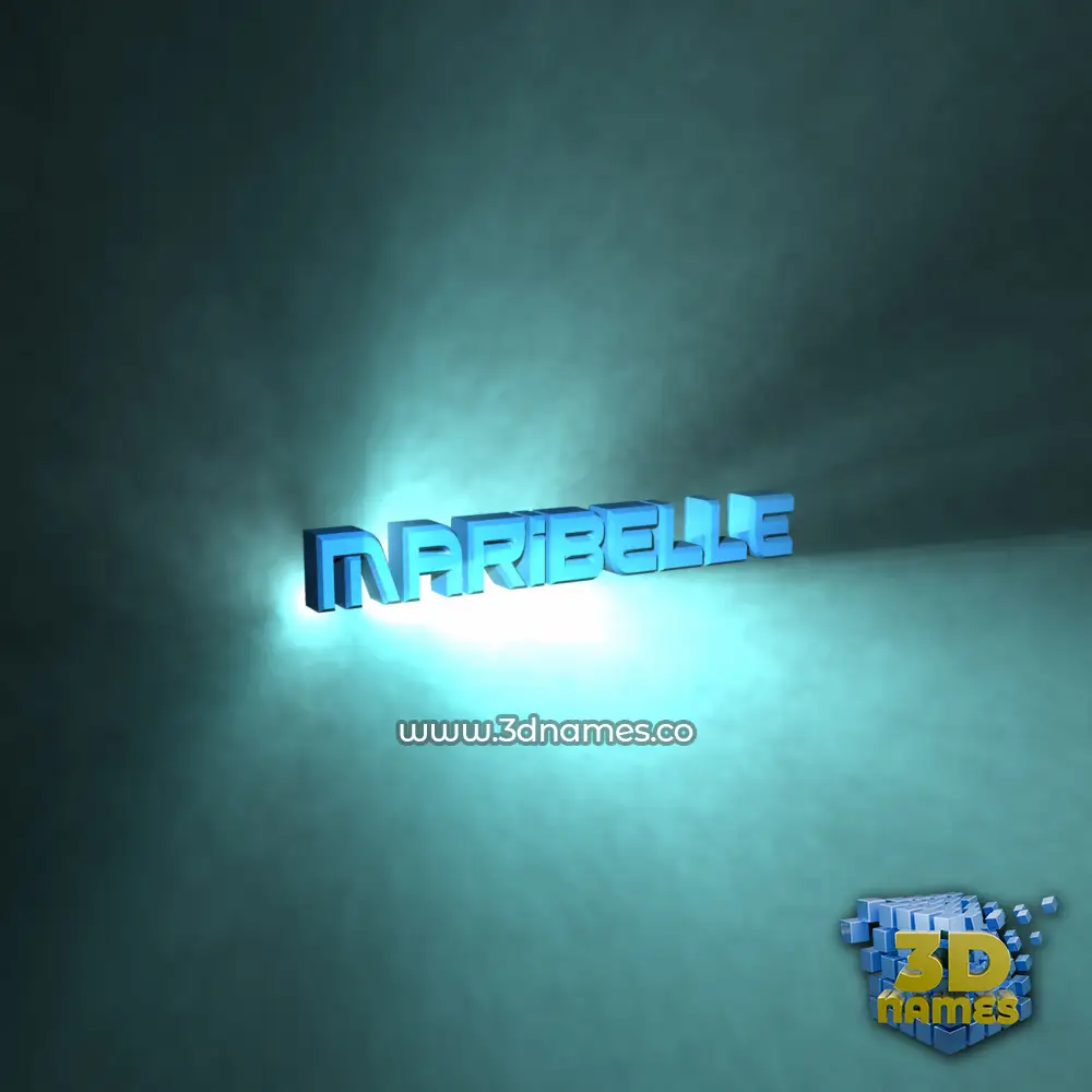 maribelle in Light Shine style - 3D name wallpaper