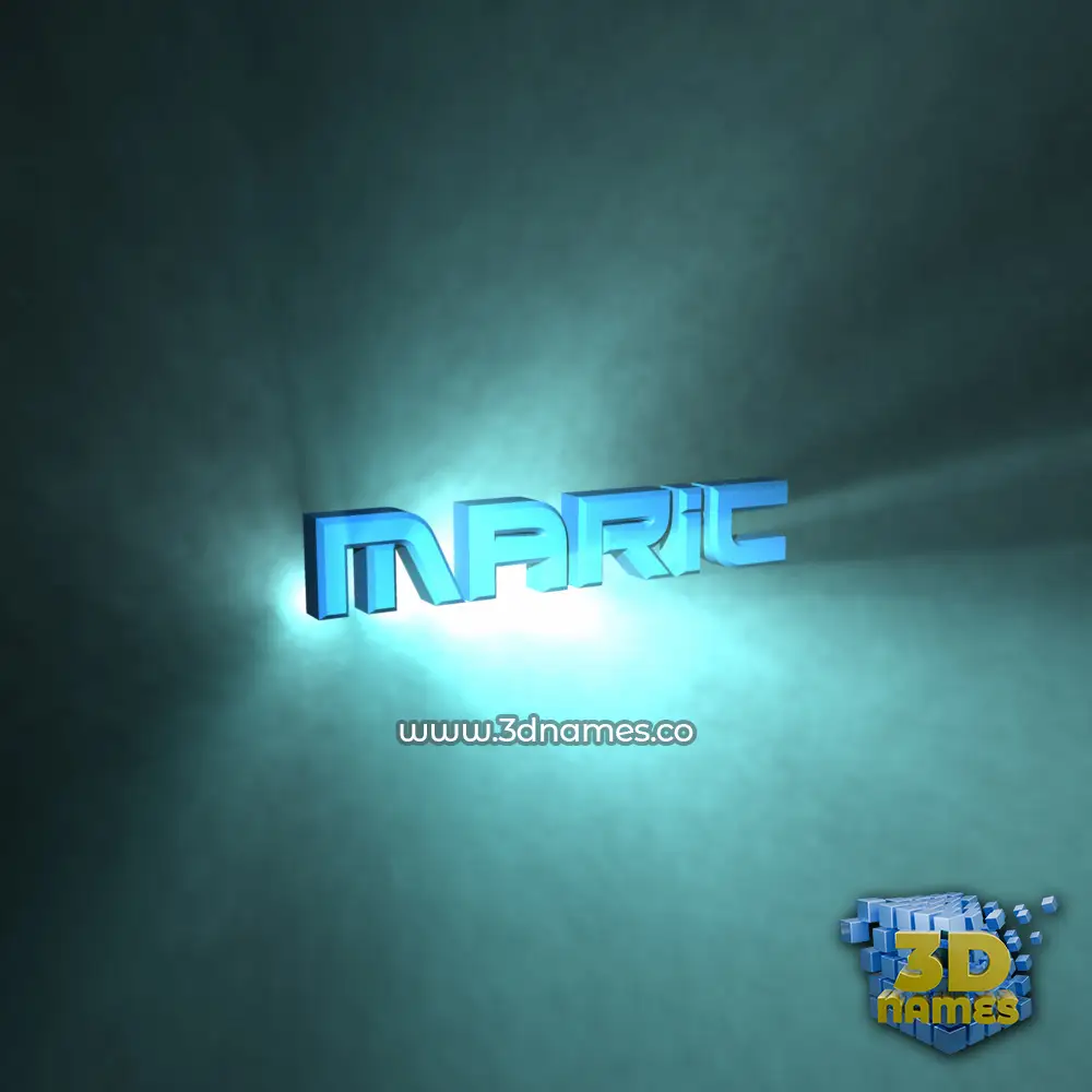 maric in Light Shine style - 3D name wallpaper