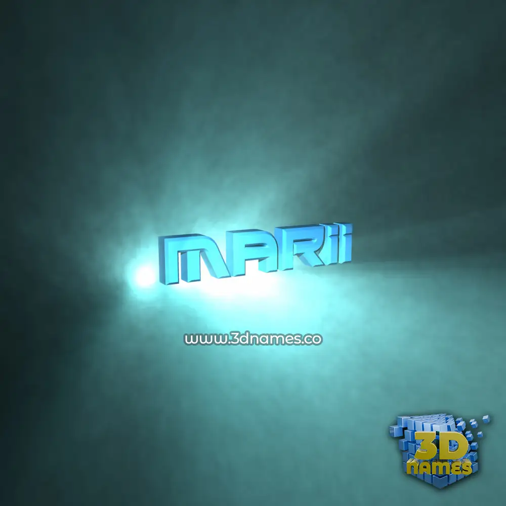 marii in Light Shine style - 3D name wallpaper