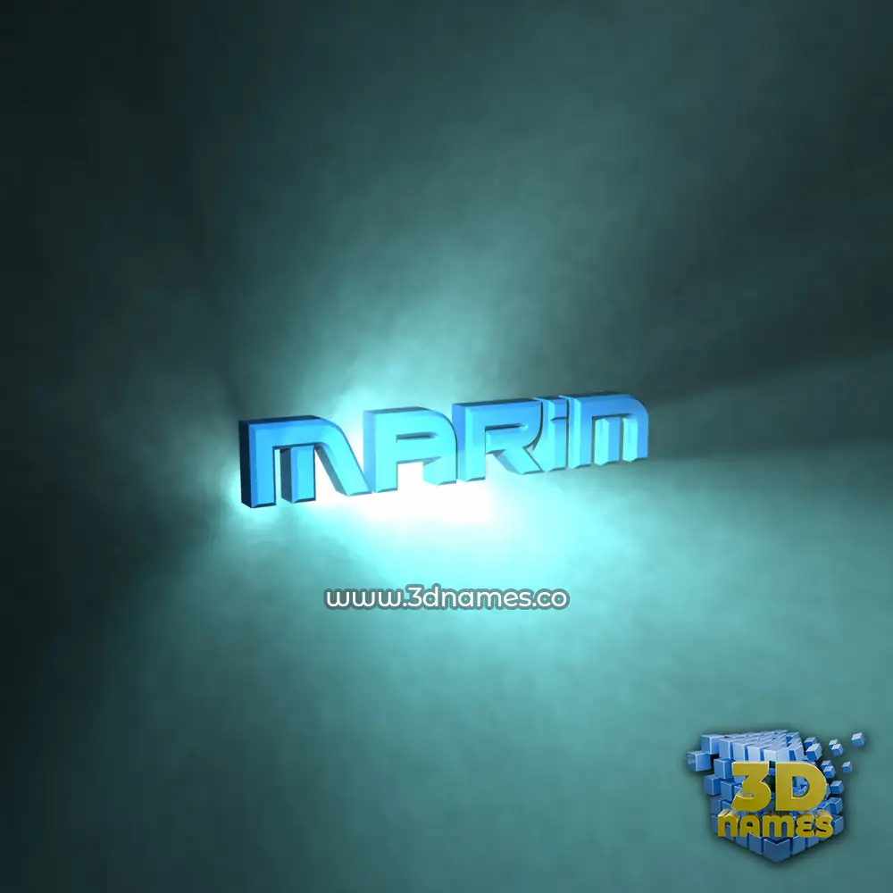 marim in Light Shine style - 3D name wallpaper