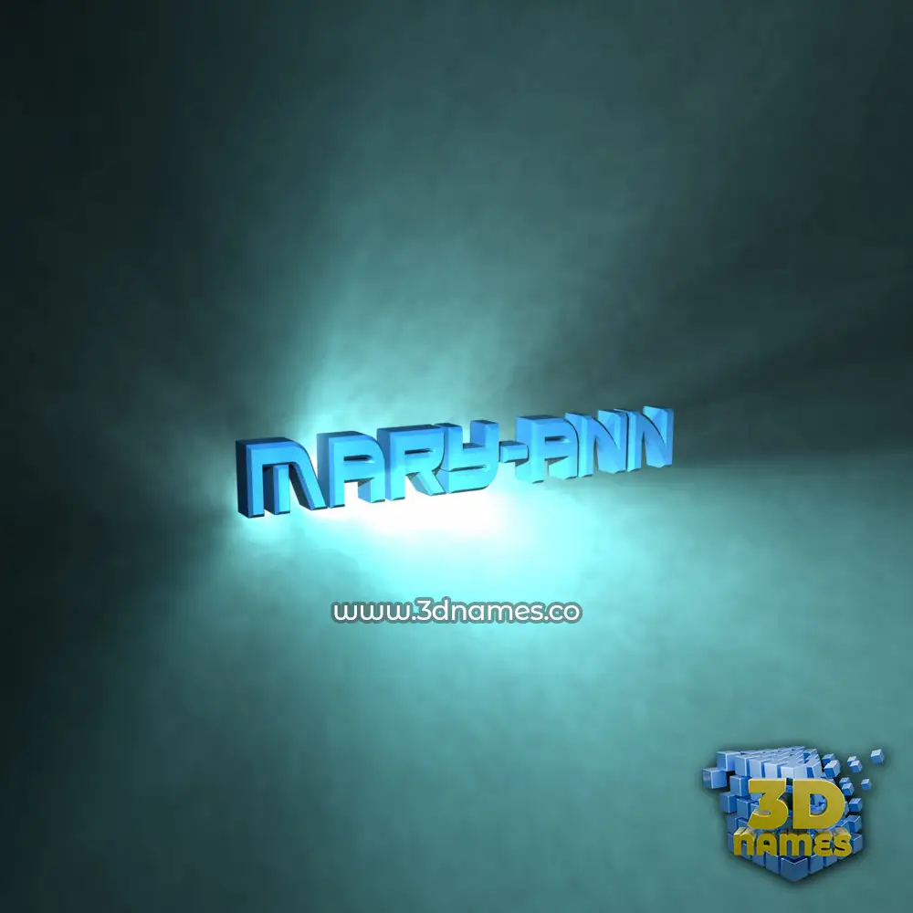 mary-ann in Light Shine style - 3D name wallpaper