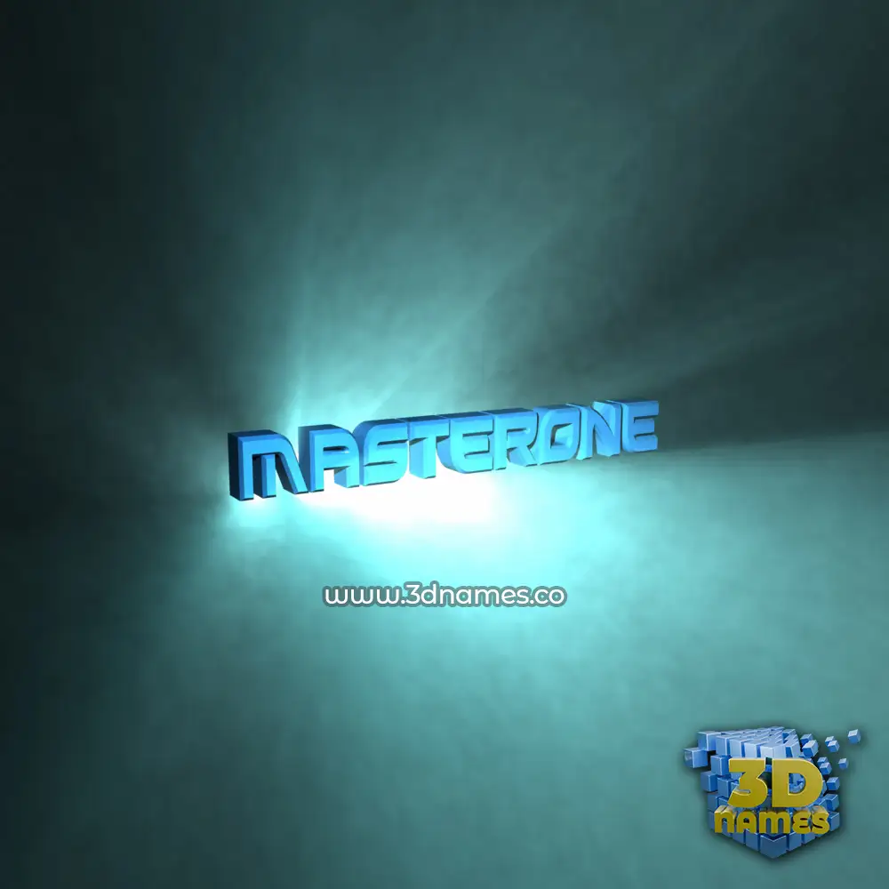 masterone in Light Shine style - 3D name wallpaper