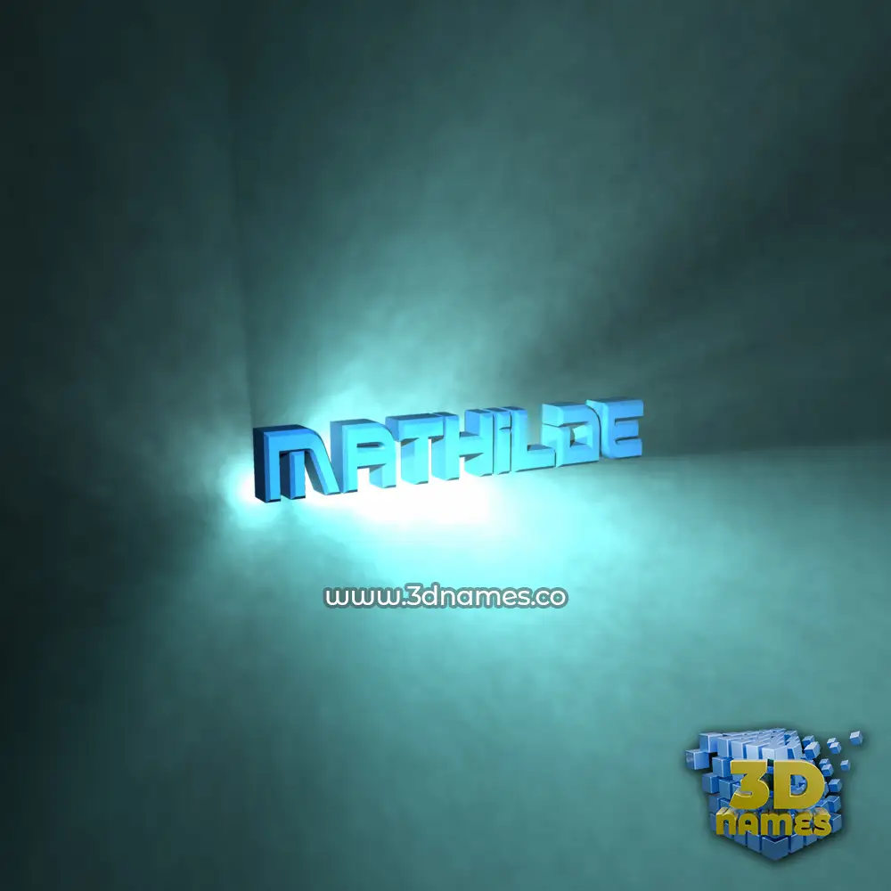 mathilde in Light Shine style - 3D name wallpaper