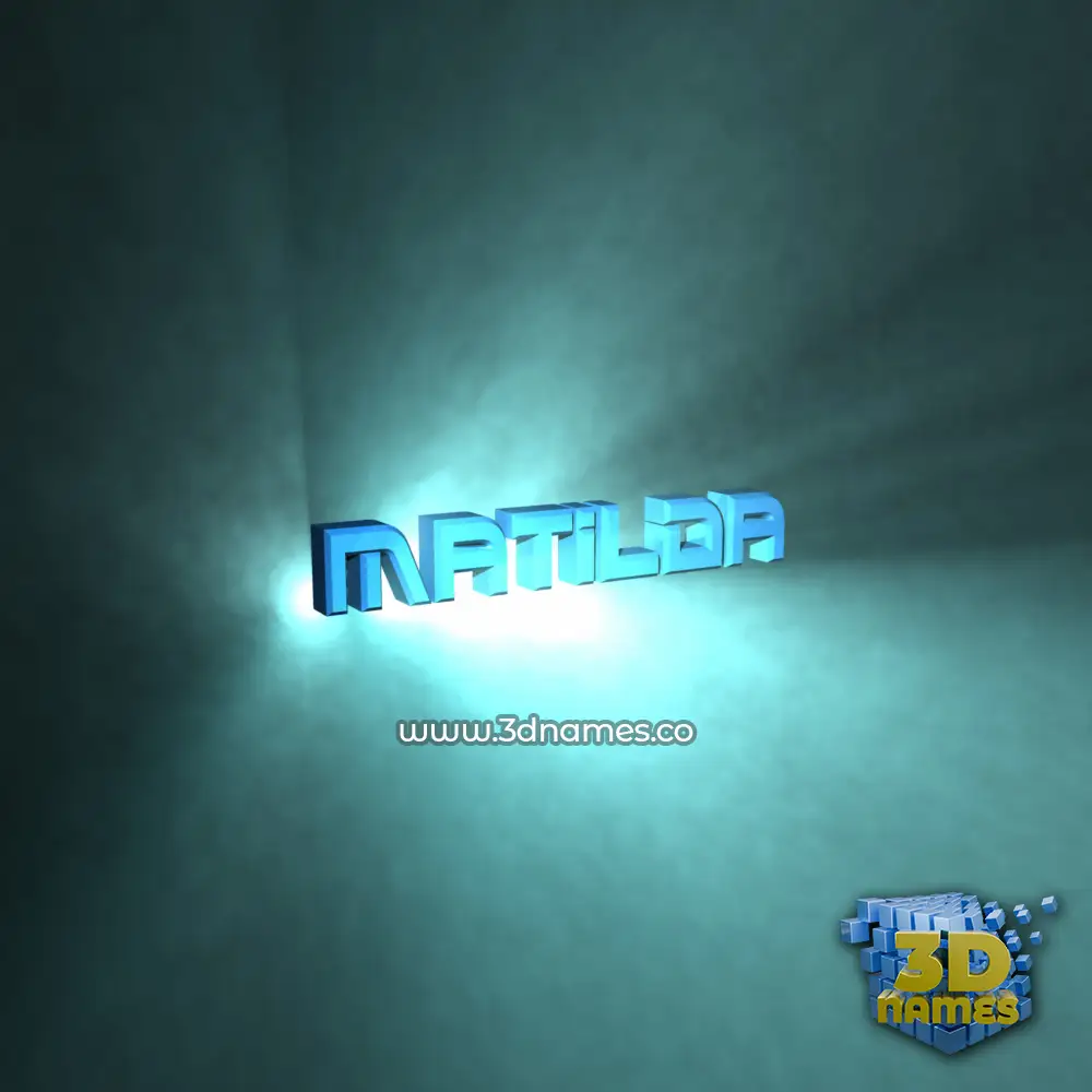 matilda in Light Shine style - 3D name wallpaper