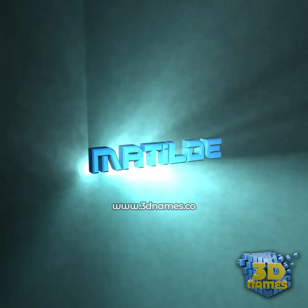 matilde in Light Shine style - 3D name wallpaper