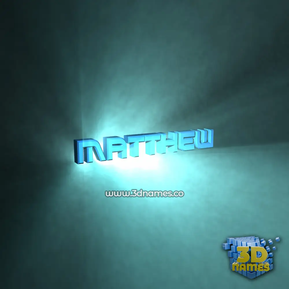 matthew in Light Shine style - 3D name wallpaper