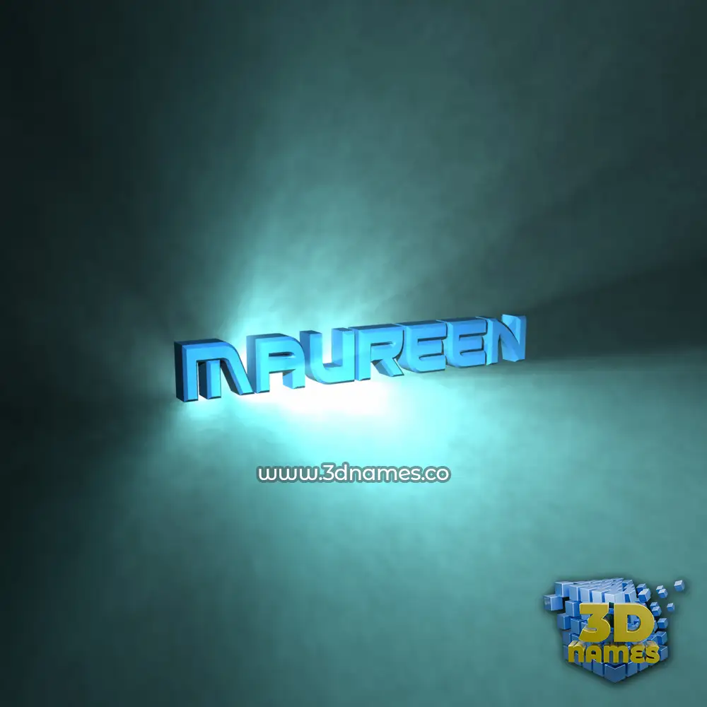 maureen in Light Shine style - 3D name wallpaper