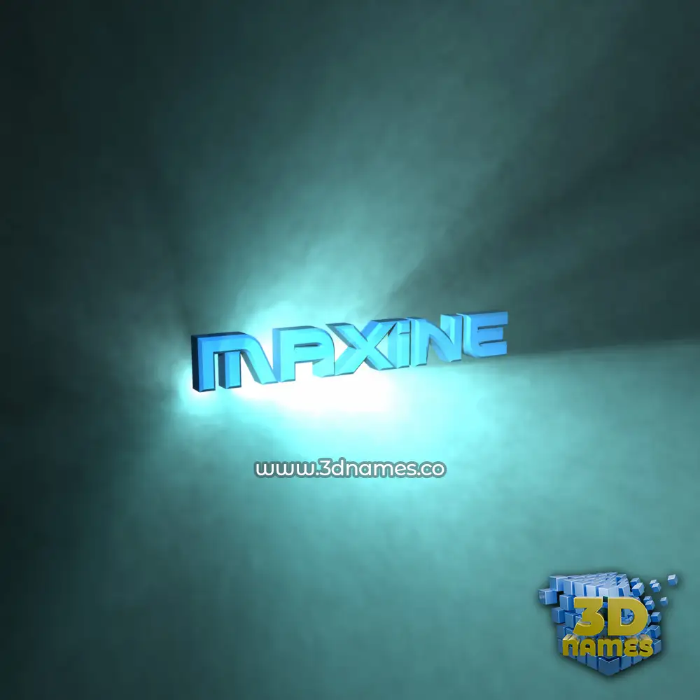 maxine in Light Shine style - 3D name wallpaper