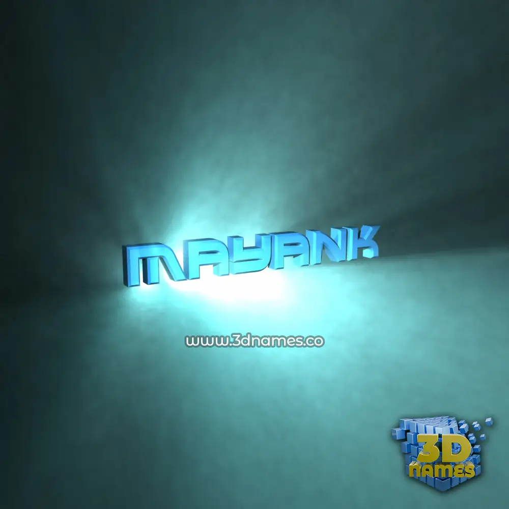 mayank in Light Shine style - 3D name wallpaper