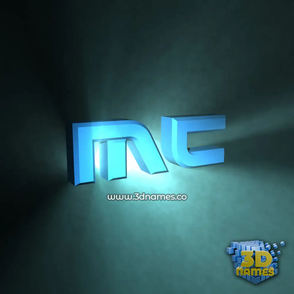 mc in Light Shine style - 3D name wallpaper