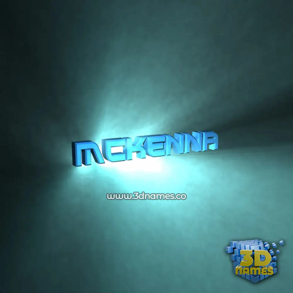mckenna in Light Shine style - 3D name wallpaper