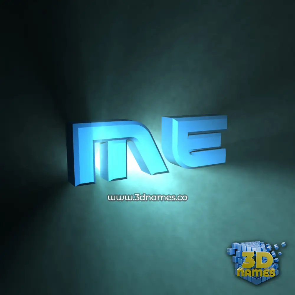 me in Light Shine style - 3D name wallpaper