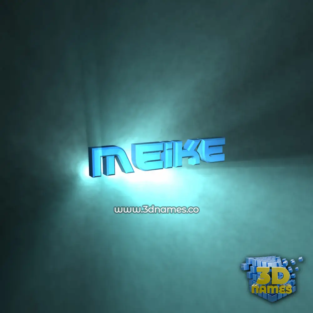 meike in Light Shine style - 3D name wallpaper