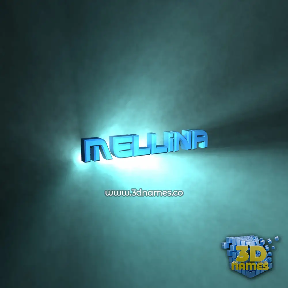 mellina in Light Shine style - 3D name wallpaper