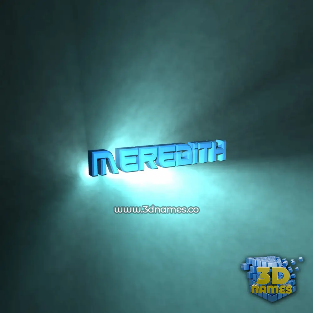meredith in Light Shine style - 3D name wallpaper