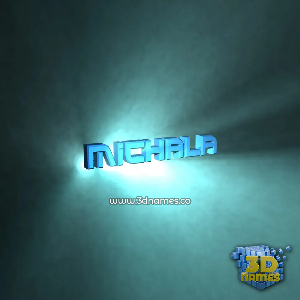 michala in Light Shine style - 3D name wallpaper