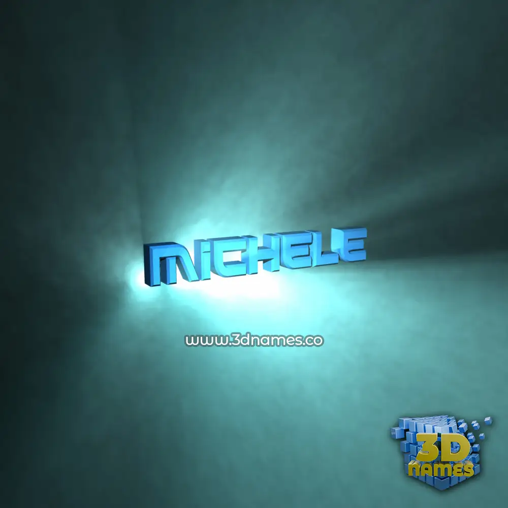 michele in Light Shine style - 3D name wallpaper