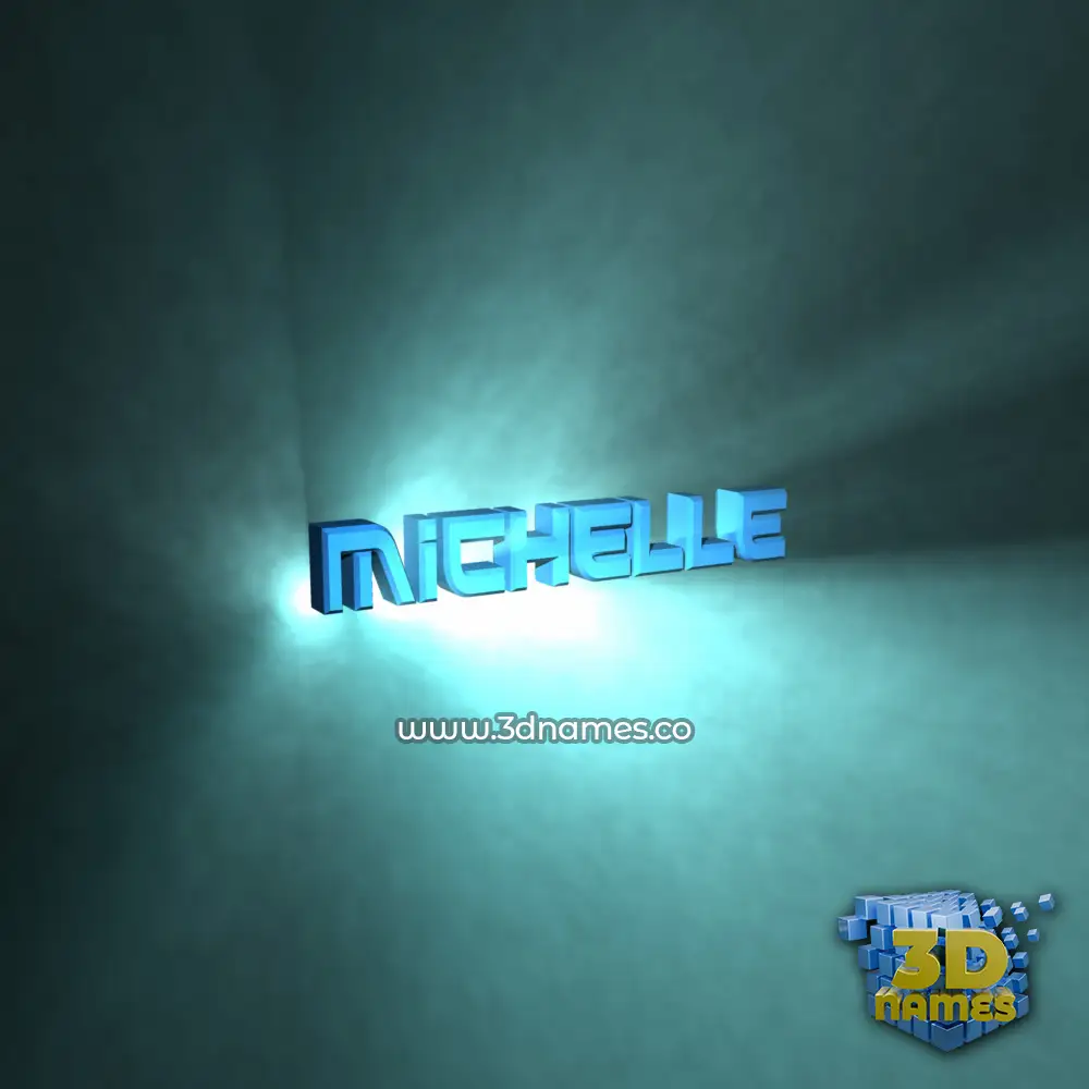 michelle in Light Shine style - 3D name wallpaper