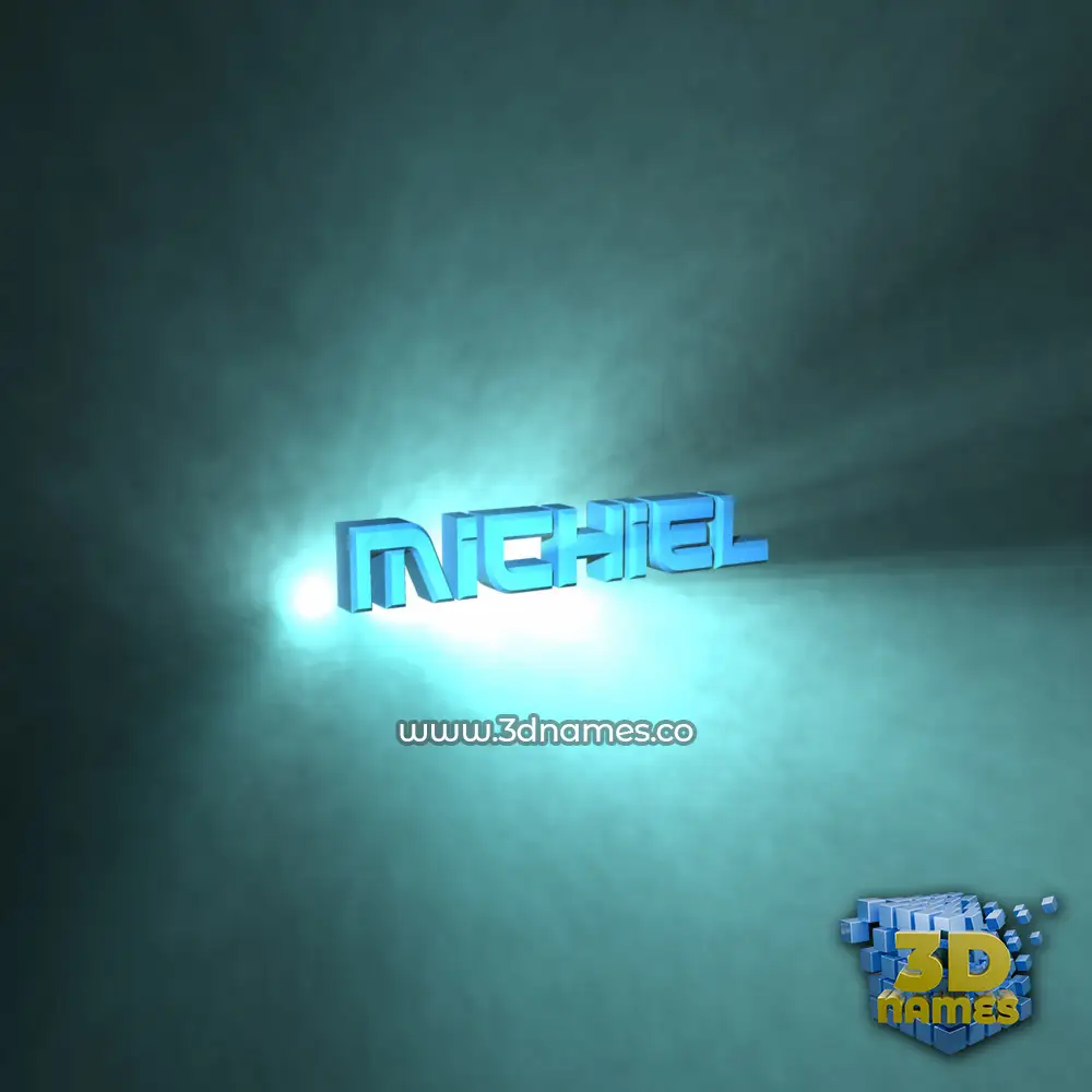 michiel in Light Shine style - 3D name wallpaper