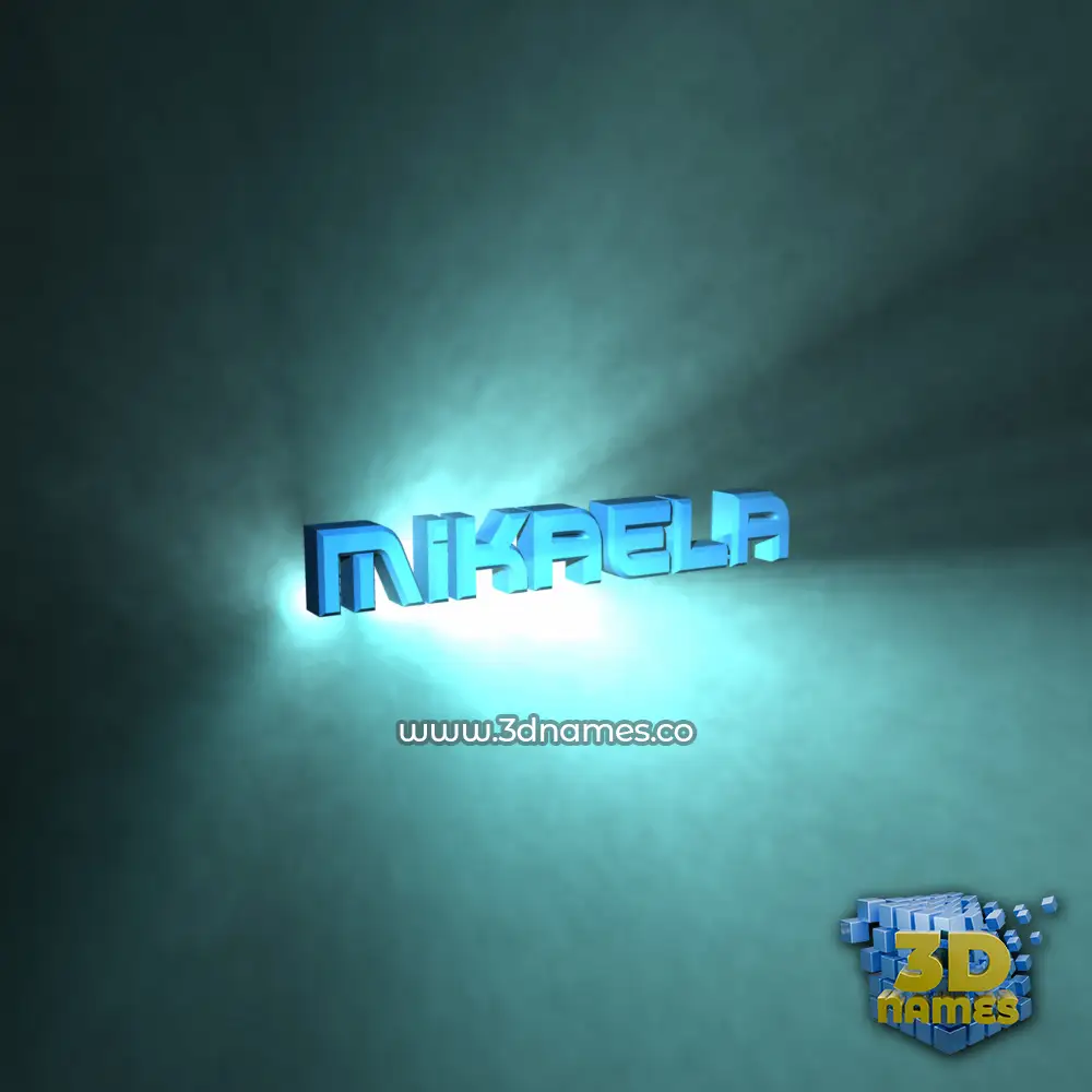 mikaela in Light Shine style - 3D name wallpaper