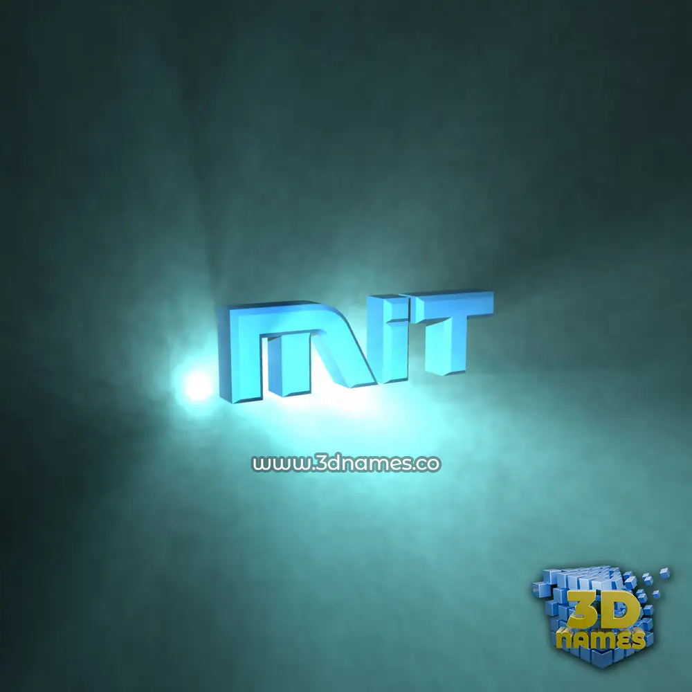 mit in Light Shine style - 3D name wallpaper
